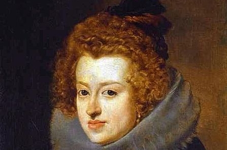Portrét španělské královny Marie Anny Habsburské. 