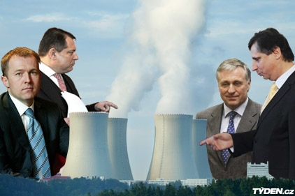 Politici a a šéf ČEZ řešili dostavbu Temelína (koláž Týden.cz).