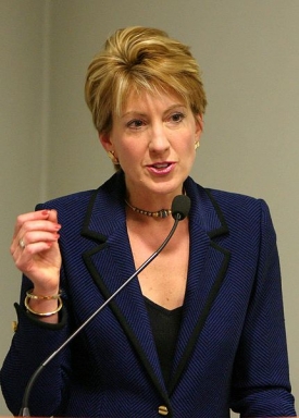 Carly Fiorina v roce 2004, kdy ještě stála v čele HP.