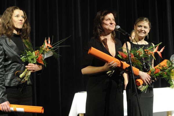 Oceněné herečky z Ústí: N.Gáčová, M.Vítů a Z.Onufráková.