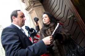 Jana Bobošíková odchytuila i ministra zahraničí Jana Kohouta.