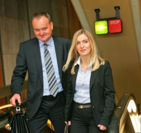 Alena Borůvková s manželem, který je diplomatem.