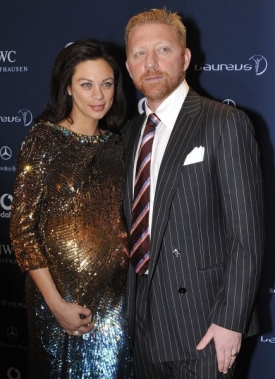 Boris Becker s manželkou.