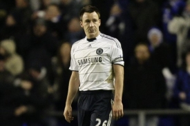 John Terry v posledním zápase v Evertonu.