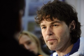 Jaromír Jágr před odletem do Vancouveru.