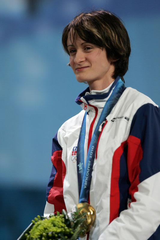 Dojatá Martina Sáblíková.