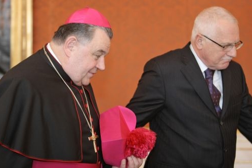 Setkání na Hradě. Prezident a nový arcibiskup. 
