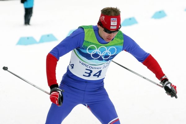 Lukáš Bauer na olympijské trati ve Whistleru.