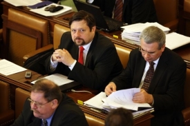 Petr Wolf (vlevo) může strávit až deset let za mřížemi.