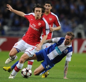 Tomáš Rosický byl proti Portu výraznou oporou Arsenalu.