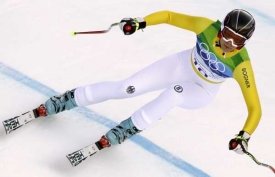 V&iacute;tězka superkombinace Maria Rieschov&aacute;.
