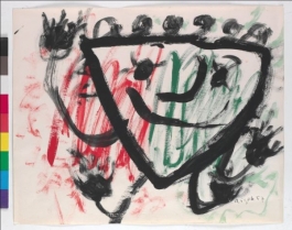 Bez n&aacute;zvu (1950), kombinovan&aacute; technika, pap&iacute;r.