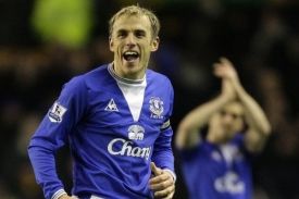 Phil Neville z Evertonu.