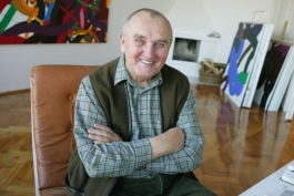 Zdeněk Sýkora ve svém lounském ateliéru.