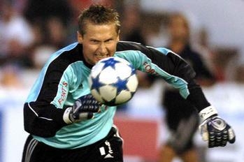 Brankář Daniel Zítka.