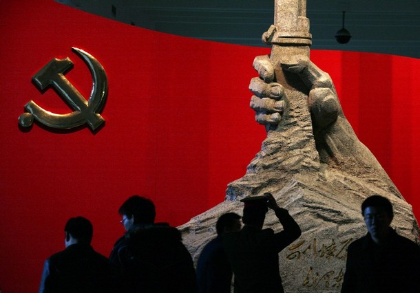 Komunismus v Číně žije. Vojenské muzeum v Pekingu.