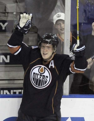 Ale&scaron; Hemsk&yacute;, hvězda hokejistů Edmontonu.