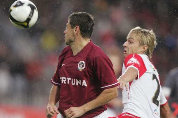 Momentka z derby Sparta - Slavia.