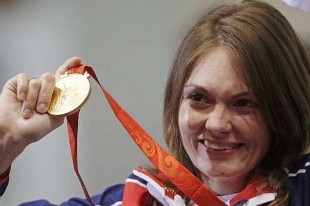 Kateřina Emmons, olympijská vítězka ve střelbě ze vzduchové pušky.