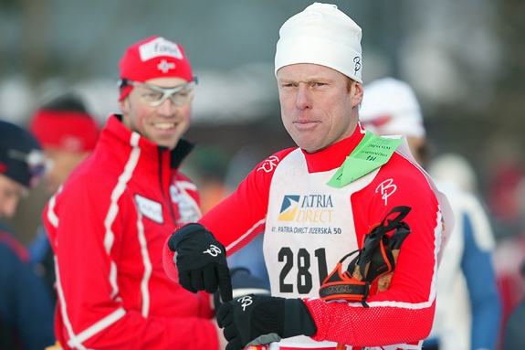 Vpředu Daehlie, za ním kamarád Alsgard. Zlatá dvojka norského běhu. Vpředu Daehlie, za ním kamarád Alsgard. Zlatá dvojka norského běhu.