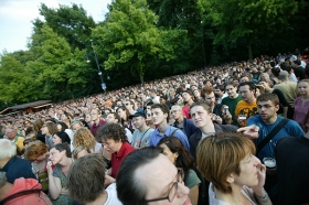 Na živého Obamu se přišlo podívat asi 200 tisíc lidí.