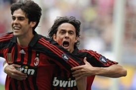 Kak&aacute; (vlevo) a Filippo Inzaghi.