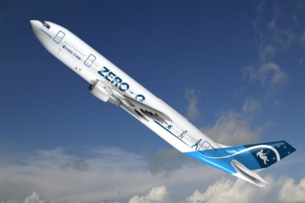 Stav beztíže turisté zažijí na palubě Airbusu A300.