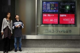 Japonské akcie vyskočily o deset procent.