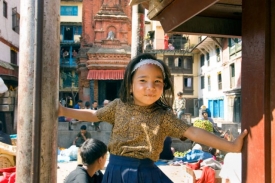 Kathmandú, trh Patan Durban Square.