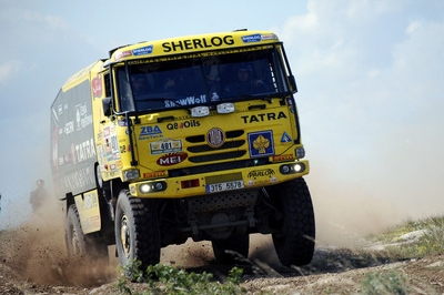 Aleš Loprais při Středoevropské rallye Aleš Loprais při Středoevropské rallye