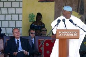 Amadou Toumani Touré a Jacques Chirac