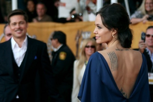 Herečka Angelina Jolie se postarala o malý rozruch.