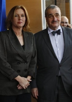 Ministr Schwarzenberg s izraelskou ministryn&iacute; zahranič&iacute; Livniovou.