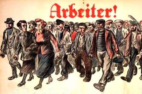 Německo německým dělníkům (z agitace SPD v 1. půli 20. století). Německo německým dělníkům (z agitace SPD v 1. půli 20. století).