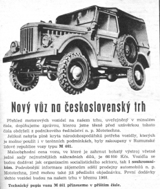 Terénní M461 se inspiroval sovětským vozem GAZ-69.