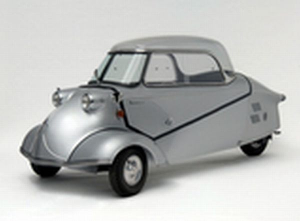 Prototyp vozítka firmy Messerschmitt je jedním z exponátů výstavy. 