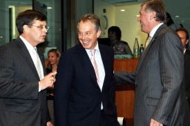 Balkenende, Blair & Topolánek, Brusel 2007