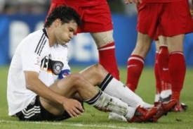 Kapit&aacute;n fotbalistů Německa Michael Ballack. Nastoup&iacute; ve fin&aacute;le Eura?