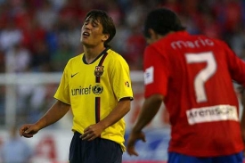 V utkání v Numancii nespasil Barcelonu ani Bojan Krkič.
