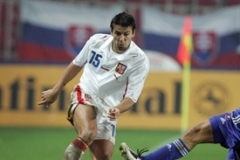 Milan Baro&scaron; v reprezentačn&iacute;m dresu.