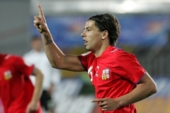 Milan Baro&scaron; v reprezentačn&iacute;m dresu.