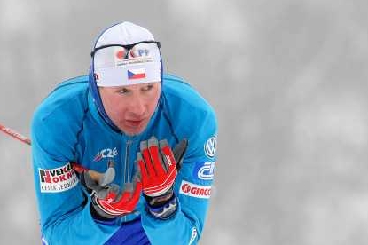 Běžec na lyžích Lukáš Bauer. Běžec na lyžích Lukáš Bauer.