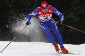 Lukáš Bauer při závodě Tour de Ski v Novém Městě.