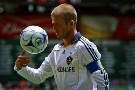 David Beckham v dresu Los Angeles Galaxy.