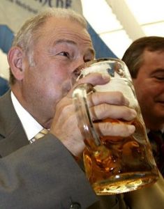 Günther Beckstein na Octoberfestu