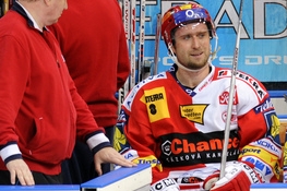Jaroslav Bedn&aacute;ř, &uacute;točn&iacute;k hokejistů Slavie.