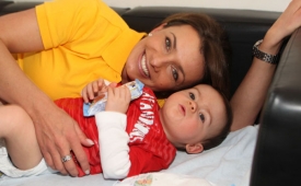 Alice Bendová se synem Vašíkem.