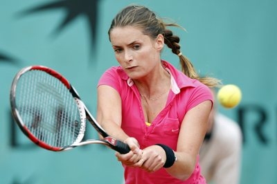 Iveta Benešová v utkání proti Číňance Šuaj Pcheng.