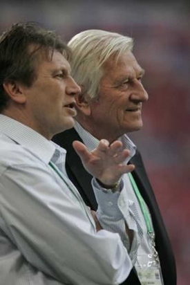 Miroslav Beránek (vlevo), nový kouč fotbalistů Brna.