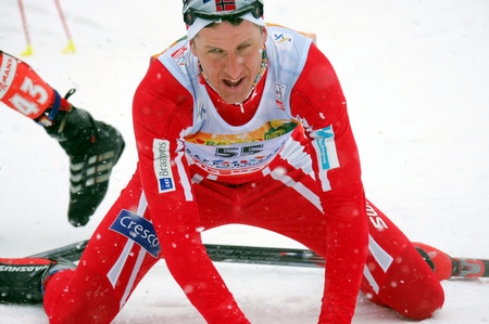 Lars Berger v cíli
